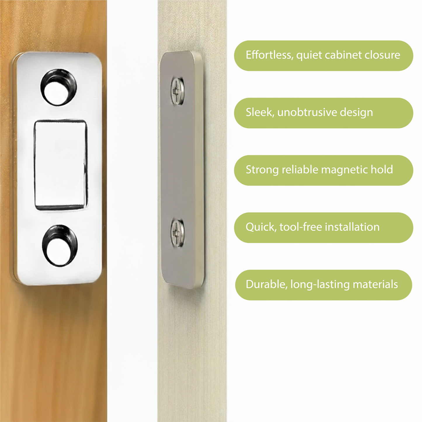 SilentClose™ Magnetic Cabinet Catches